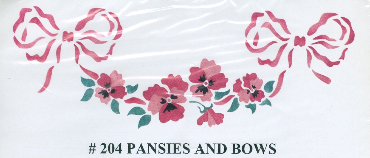 BEV00204 Pansies and Bows
