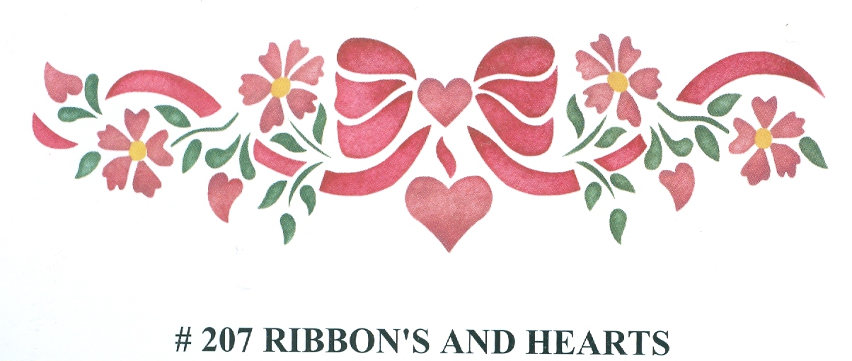 BEV00207 Ribbon and Hearts