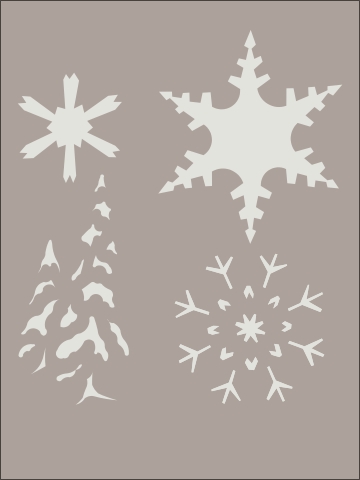 CBL66905 Snowflake and Tree