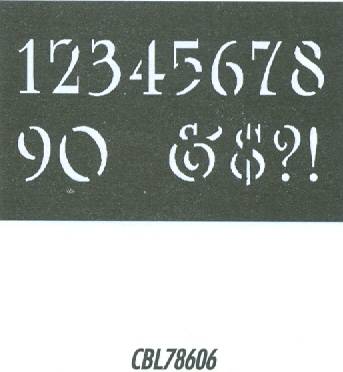 CBL78606 Monogram Guide: Academic Numbers 1.25"